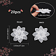 20Pcs 3D Flower Polyester Lace Computerized Embroidery Ornament Accessories(DIY-GF0006-07)-2