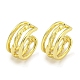 Brass Cuff Earrings for Women(EJEW-C104-045G)-1