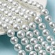 Backen gemalt pearlized Glasperlen runden Perle Stränge(X-HY-Q003-12mm-01)-1