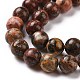 Chapelets de perles de jaspe en peau de léopard naturel(G-J358-05-8mm)-5