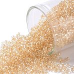 TOHO 11/0 Round Beads, Japanese Seed Beads, (1816) Transparent Rainbow Light Topaz, 2.2mm, Hole: 0.8mm, about 1110pcs/10g(X-SEED-TR11-1816)