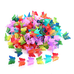 Kids Hair Accessories, Plastic Claw Hair Clips, Butterfly, Mixed Color, 16~18x18~19x19~21mm(OHAR-S197-074C)