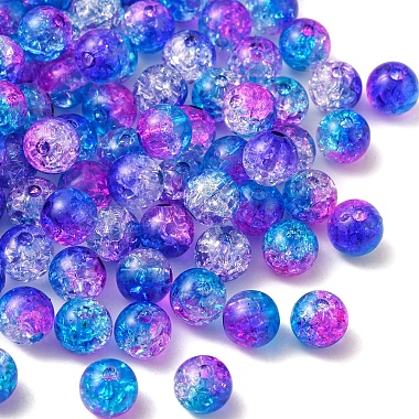 50G Transparent Crackle Acrylic Beads(CACR-YW0001-01D)-2