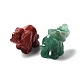Natural Gemstone Carved Elephant Statues Ornament(G-P525-09)-2