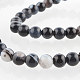 Chapelets de perles rondes en pierre d'agate naturelle(G-E232-05)-1
