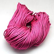7 Inner Cores Polyester & Spandex Cord Ropes, Solid Color, for Rope Bracelets Making, Camellia, 4~5mm, about 109.36 yards(100m)/bundle, 420~500g/bundle(RCP-R006-176)