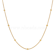 Stainless Steel Beaded Snake Bone Chain Necklace for Girls(LO8712-1)
