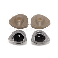 3D Plastic Doll Eyes and Eyes Washers Sets, Craft Eyes Accessories, for Crochet Toy and Stuffed Animals, Gainsboro, 25.5x31mm(DIY-WH0264-11E)