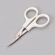 Stainless Steel Scissors, Embroidery Scissors, Sewing Scissors, White, 102.5x52.5x6.5mm(TOOL-WH0079-82)