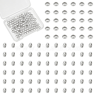 201 Stainless Steel Beads, Rondelle, Stainless Steel Color, 5x2mm, Hole: 3mm, 100pcs(STAS-UN0061-33A)