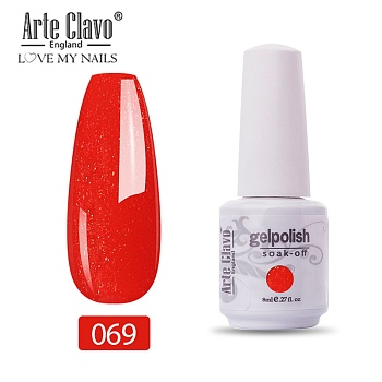 8ml Special Nail Gel, for Nail Art Stamping Print, Varnish Manicure Starter Kit, Red, Bottle: 25x66mm