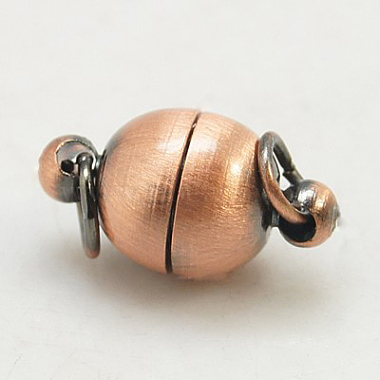 Red Copper Oval Brass Clasps