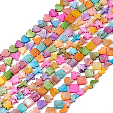 Colorful Mixed Shapes Freshwater Shell Beads