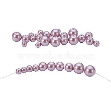 PandaHall Elite Eco-Friendly Dyed Glass Pearl Round Pearlized Bead(HY-PH0009-RB085)-5