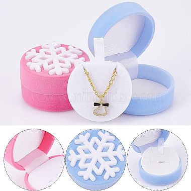 CHGCRAFT 4Pcs 2 Colors Velvet Jewelry Packing Boxes(VBOX-CA0001-003)-5