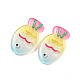 Summer Fish Resin Alligator Hair Clips(AJEW-U004-03A)-1