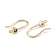 Brass Micro Pave Clear Cubic Zirconia Earring Hooks(KK-K251-02G)-1