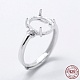 Rhodium Plated 925 Sterling Silver Finger Ring Components(STER-G027-05P)-1