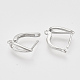 Brass Hoop Earring Findings with Latch Back Closure(KK-T048-020P-NF)-3