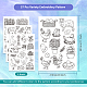 4 Sheets 11.6x8.2 Inch Stick and Stitch Embroidery Patterns(DIY-WH0455-071)-2