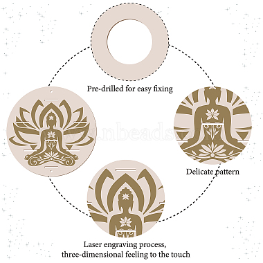 Flat Round Wooden Tarot Plates(DJEW-WH0045-003)-3