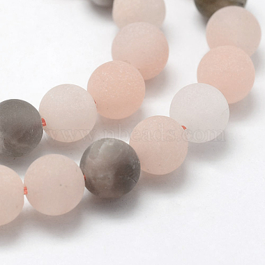Brins de perles naturelles multi-pierre de lune(G-E365-06-8mm)-2