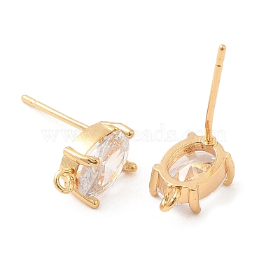 Brass Stud Earring Findings(KK-F860-81G)-2
