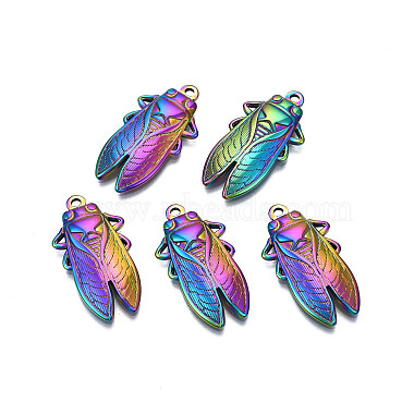 Rainbow Color Other Animal 304 Stainless Steel Pendants