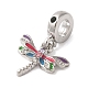 Rack Plating Alloy Rhinestone European Dangle Charms(PALLOY-S189-27P)-2