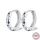 925 Sterling Silver Hoop Earrings(WR7207-1)-1