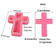 DIY Silicone Molds, Candle Making Molds, Aromatherapy Candle Mold, Cross, 14x18.7x2.6cm, Inner Diameter: 11.8x16.5x1.9cm(PW-WG24484-01)