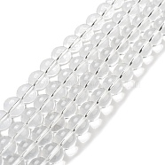 Round Glass Beads Strands, Clear, 10mm, Hole: 1mm, about 40pcs/strand, 15.3 inch(X-GLAA-P002-10mm-02)