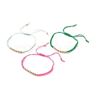 Synthetic Hematite Round Braided Bead Bracelet, Gemstone Adjustable Friendship Bracelet for Women, Mixed Color, Inner Diameter: 1-5/8~3-3/8 inch(4.2~8.7cm)(BJEW-JB07853)