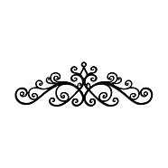 Iron Wall Art Decorations, for Front Porch, Living Room, Kitchen, Matte Style, Word Welcome, Floral, 300x97x1mm(HJEW-WH0067-251)