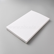 Cardboard Paper Storage Boxes, Rectangle, White, 28.7x18.9x1.8cm(CON-WH0084-72A)