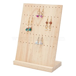 Pine Wood Earring Display Stand, BurlyWood, 8.4x19.2x1.7cm(EDIS-WH0008-08A)