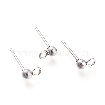 Pair Quartz Crystal Stud Stainless Steel Round Abacus Gemstone Beaded Earrings 