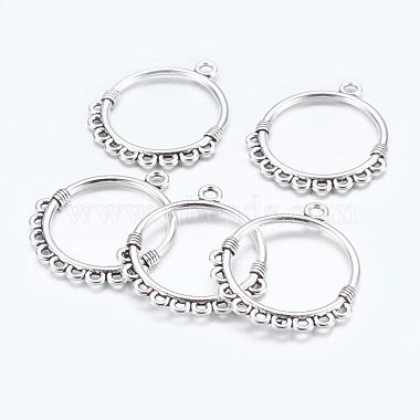 Antique Silver Round Alloy Links