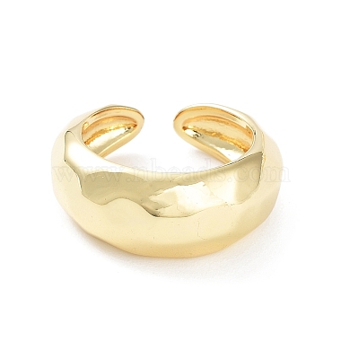 Brass Open Cuff Rings for Women(RJEW-D016-08G)-2