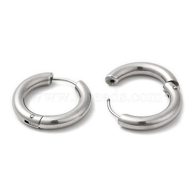 Rack Plating Brass Huggie Hoop Earrings for Women(EJEW-D059-13B-P)-2