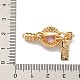 Brass Micro Pave Clear Cubic Zirconia Fold Over Clasps(KK-U037-24G-01)-3