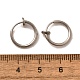 Tarnish Resistant 304 Stainless Steel Retractable Clip-on Hoop Earrings(STAS-I097-078P)-3