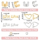 DIY Love Charm Cuff Ring Making Kit(STAS-UN0039-60)-3