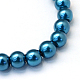 Baking Painted Pearlized Glass Pearl Round Bead Strands(X-HY-Q003-4mm-06)-2