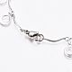 304 Stainless Steel Ring Charm Bracelets(BJEW-G628-07P)-3