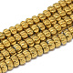 Electroplate Non-magnetic Synthetic Hematite Beads Strands(G-T061-46A)-1