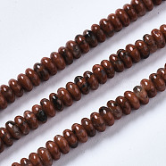 Natural Sesame Jasper Beads Strands, Rondelle, 4~5x2mm, Hole: 0.8mm, about 170~175pcs/strand, 14.96~15.35 inch(38~39cm)(G-S366-113)