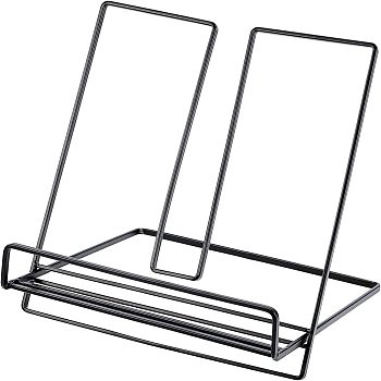 Iron Book Display Frame, Black, 20x18x20.5cm