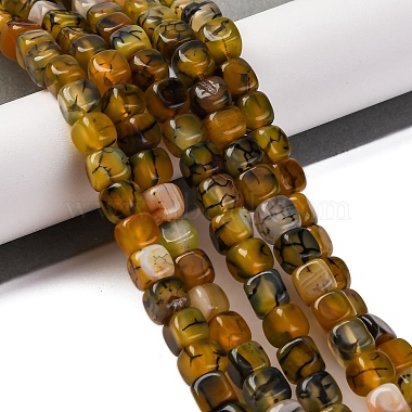 Natural Dragon Veins Agate Beads Strands(G-G177-E04-01)-2