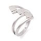 304 Stainless Steel Square Finger Ring for Women(RJEW-C086-24-P)-1